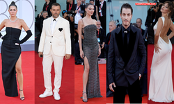 Venedik Film Festivali'nin kırmızı halısında Türk yıldızlar büyüledi
