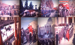 Atatürk'ün naaşının Anıtkabir'e naklinin renkli görüntüleri ortaya çıktı...