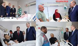 Cumhurbaşkanı Erdoğan, Gazze'den getirilen hastaları ziyaret etti...