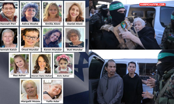Hamas, esirlerin bırakılma görüntülerini paylaştı...