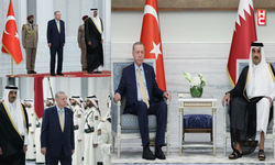 Cumhurbaşkanı Erdoğan, Katar Emiri Şeyh Temim ile bir araya geldi...