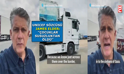 UNICEF-James Elder, sınırda bekletilen yardım kamyonlarını paylaştı