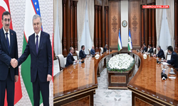 Cumhurbaşkanı Yardımcısı Yılmaz, Özbekistan Cumhurbaşkanı Mirziyoyev ile görüştü