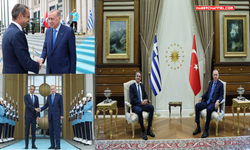 Cumhurbaşkanı Erdoğan, Yunanistan Başbakanı Kiryakos Miçotakis ile bir araya geldi