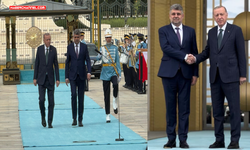 Cumhurbaşkanı Erdoğan, Romanya Başbakanı Marcel Ciolacu'yu resmi törenle karşıladı