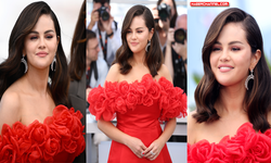 Selena Gomez, Cannes'da Messika mücevherleri ile göz kamaştırdı