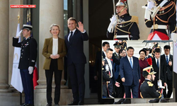 Macron-Jinping-Leyen üçlü görüşmesi başladı
