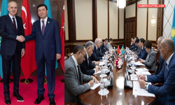 TBMM Başkanı Kurtulmuş, Kazakistan Meclis Başkanı Koşanov ile görüştü