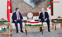 Cumhurbaşkanı Yardımcısı Yılmaz, Cezayir Cumhurbaşkanı Tebbun ile görüştü...