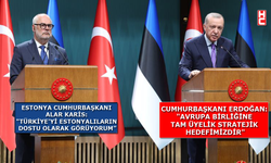 Cumhurbaşkanı Erdoğan, Estonyalı mevkidaşı Karis ile ortak basın toplantısı düzenledi