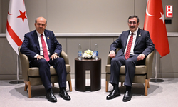Cumhurbaşkanı Yardımcısı Cevdet Yılmaz, KKTC Cumhurbaşkanı Ersin Tatar ile görüştü