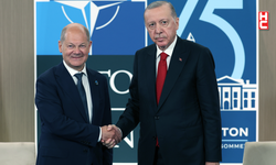 Cumhurbaşkanı Erdoğan, Washington'da Almanya Başbakanı Scholz ile görüştü