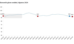 TÜİK: "Ekonomik güven endeksi, ağustosta geriledi"