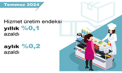 TÜİK: "Hizmet üretimi yıllık yüzde 0,1 arttı"