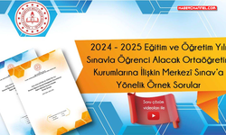 2025-LGS'ye yönelik örnek sorular yayımlandı!..