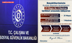 Emekli bayram ikramiyeleri 31 Mayıs-4 Haziran arasında yatırılacak...