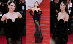 Sinem Ünsal, Cannes'da zarafetiyle adeta gözleri kamaştırdı