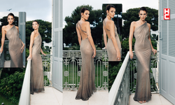 Vittoria Ceretti Cannes'da Messika zarafetiyle büyüledi