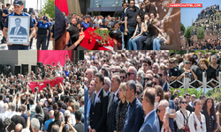 Ferdi Zeyrek için belediye önünde tören...