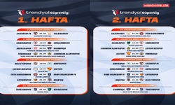Süper Lig’de ilk 2 haftanın programı belli oldu...