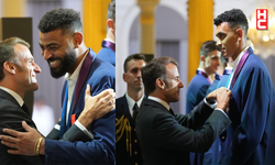 Fenerbahçe’nin olimpiyat şampiyonu Fransız voleybolcuları Macron tarafından ödüllendirildi
