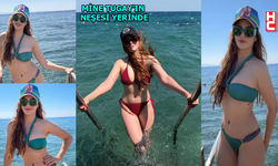 Mine Tugay bikinili pozlarıyla göz doldurdu