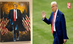 Donald Trump'ın yeni portresi Beyaz Saray'a asıldı