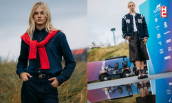 Alba Larsen, Formula 1 Hollanda Grand Prix'de giydiği Tommy Hilfiger stilleriyle şıklığını ortaya koydu