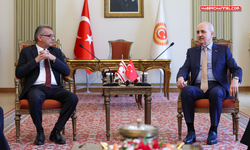 TBMM Başkanı Numan Kurtulmuş, KKTC Cumhurbaşkanı Tufan Erhürman ile bir araya geldi