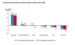 TÜİK: "Aylık en yüksek reel getiriyi 'külçe altın' sağladı"