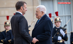 Fransa Cumhurbaşkanı Macron ile Filistin Devlet Başkanı Mahmud Abbas ile görüştü