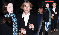 Kate Winslet İngiltere'de FENDI Peekaboo IseeU çantası ile görüntülendi