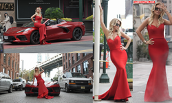 Gülben Ergen, New York caddelerinde adeta büyüledi