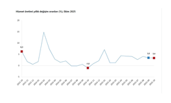 TÜİK: "Hizmet üretim endeksi ekimde yıllık yüzde 3,4 arttı"