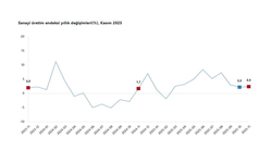 TÜİK: "Sanayi üretimi kasım ayında arttı"