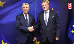 Bakan Ömer Bolat, AB Ticaret ve Ekonomik Güvenlik Komiseri Maros Sefcovic ile görüştü