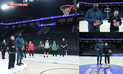 Cumhurbaşkanı Erdoğan, eski NBA oyuncusu Shaquille O'Neal ile bir araya geldi