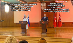 Numan Kurtulmuş, Urska Klakocar Zupancic ile basın toplantısı düzenledi