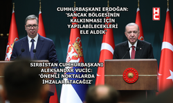 Erdoğan, Aleksandar Vucic ile ortak basın toplantısı düzenledi
