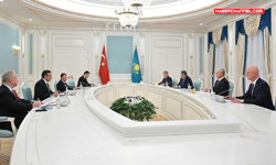 Cumhurbaşkanı Yardımcısı Yılmaz, Kazakistan Cumhurbaşkanı Kasım Tokayev ile görüştü