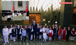 Cumhurbaşkanı Erdoğan, çocukları kabul etti