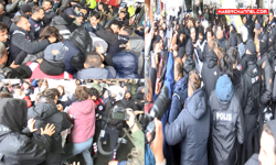 Mecidiyeköy'de izinsiz gösteriye polis müdahale etti; gözaltılar var