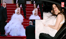 Cannes kırmızı halısında göz alıcı görünüm: Demet Özdemir büyüledi