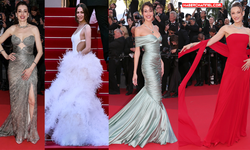 Cannes Film Festivali'nin kırmızı halısında Türk yıldızlar büyüledi