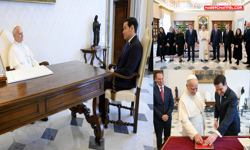 Papa 14. Leo, ABD Dışişleri Bakanı Marco Rubio ile görüştü