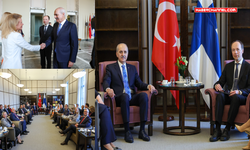 TBMM Başkanı Kurtulmuş, Finlandiya Parlamentosu Başkanı Halla-Aho ile görüştü
