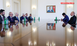 TBMM Başkanı Kurtulmuş, Azerbaycan Cumhurbaşkanı Aliyev tarafından kabul edildi