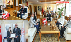 Bakan Mehmet Nuri Ersoy, Nilay Tahiroğlu ve Tan Sağtürk ile görüştü