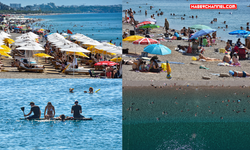 Antalya'da 'sıcak hava' bunalttı