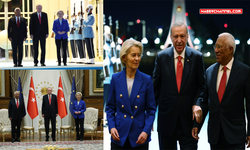 Cumhurbaşkanı Erdoğan, AB Konseyi Başkanı António Costa AB Komisyonu Başkanı von der Leyen'i kabul etti